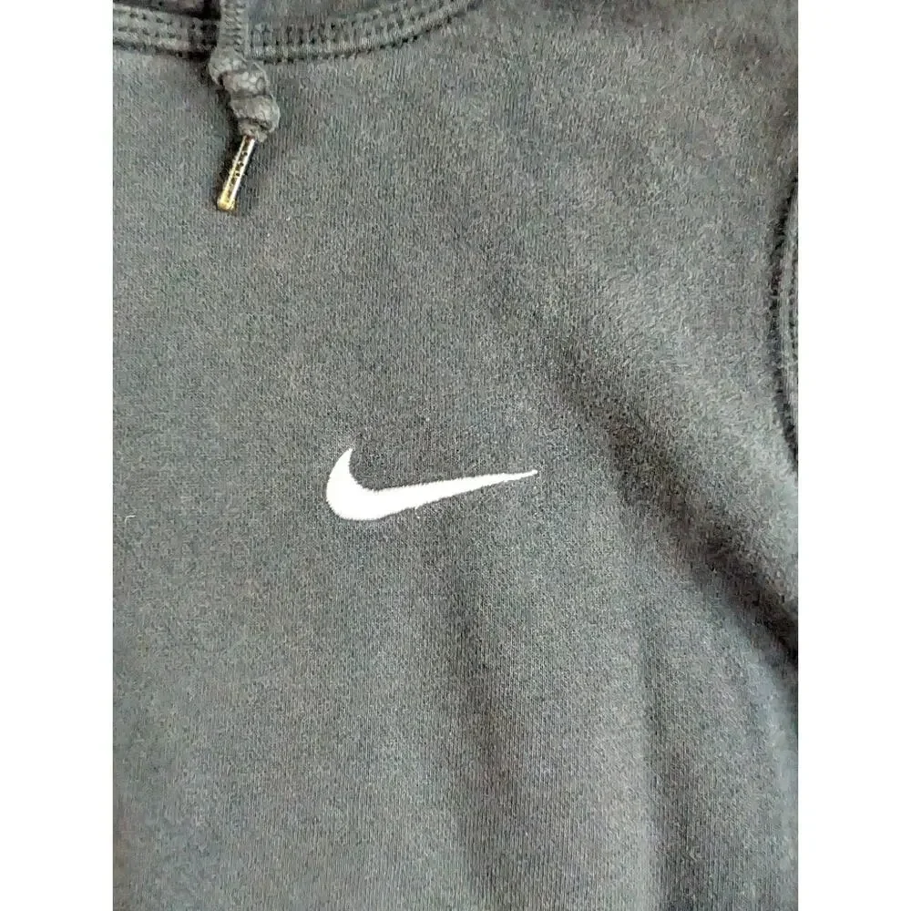 Nike Swoosh Sweatshirt Hoodie Mens XS Black Sportswear Pullover